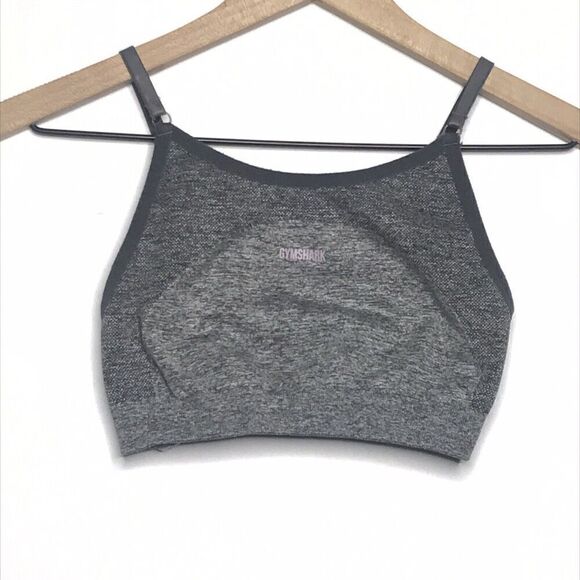 Gymshark Women's Heather Grey Flex Athletic Workout Sports Bra Size XS - Picture 1 of 5